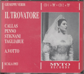 Verdi / Callas / Penno / Votto: Il Trovatore - Scala 1953 2CD (Käyt)