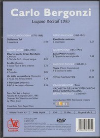 Carlo Beronzi: Lugano Recital 1981 - Live in Concert DVD (Käyt)