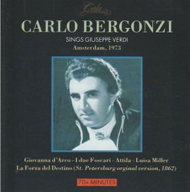 Carlo Bergonzi Sings Giuseppe Verdi CD (Käyt)