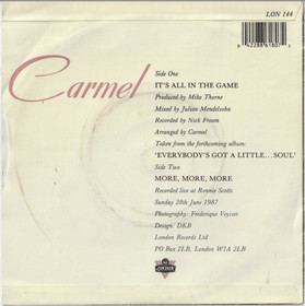 Carmel: It's All In The Game 7