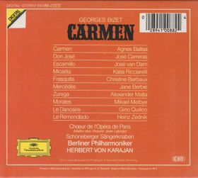Bizet / Baltsa / Carreras / van Dam / von Karajan: Carmen 3CD Box Käyt