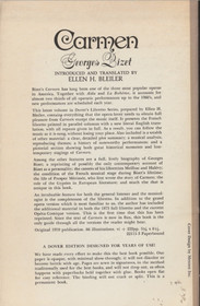 Carmen by Georges Bizet: Complete Companion to the Opera K3 (Käyt)