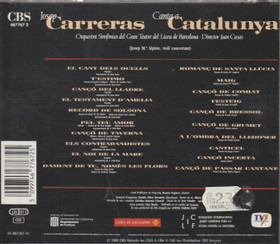 Josep Carreras /Joan Casas: Josep Carreras Canta A Catalunya CD (Käyt)
