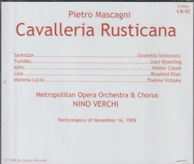 Mascagni / Björling / imionato / Verchi: Cavalleria Rusticana 2CD Käyt