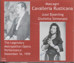 Mascagni / Björling / imionato / Verchi: Cavalleria Rusticana 2CD Käyt