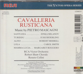 Mascagni / Milanov / Björling /Cellini: Cavalleria Rusticana CD (Käyt)