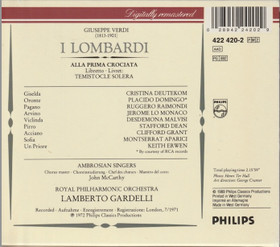Verdi / Deutekom / Domingo / Gardelli: I Lombardi 2CD Box (Käyt)