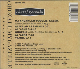 Charef Zerouki: Ghozali / My Gazelle CD (Käyt)