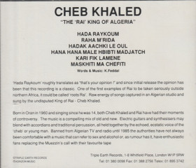 Cheb Khaled: Hada Raykoum CD (Käyt)