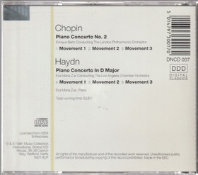 Chopin / Haydn: Piano Concerto No. 2 / Piano Concerto In D Major CD