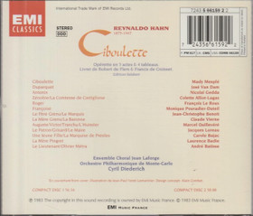 Reynaldo Hahn/ Mady Mesplé / Cyril Diederich: Ciboulette 2CD (Käyt)