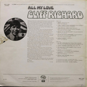 Cliff Richard: All My Love LP (Käyt)