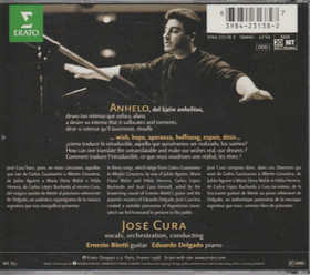 José Cura /Bitetti / Delgado: Anhelo - Argentinian Songs CD (Käyt)