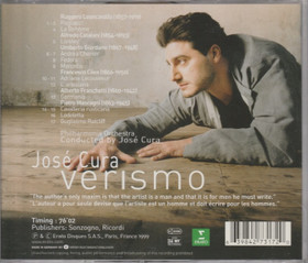 José Cura / Philharmonia Orchestra: Verismo CD (Käyt)