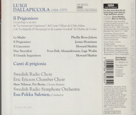 Dallapiccola / Esa-Pekka Salonen: Il Prigioniero CD (Käyt)