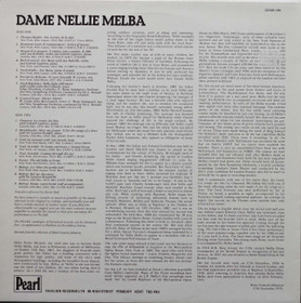 Dame Nellie Melba: Dame Nellie Melba LP (Käyt)