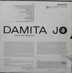 Damita Jo: Damita Jo Recorded Live At The Diplomat LP (Käyt)