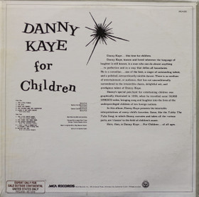 Danny Kaye: For Children LP (Käyt)