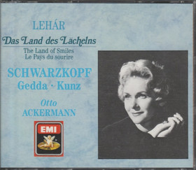 Lehár / Schwarzkopf / Gedda /Ackermann: Das Land Des Lächelns 2CD Käyt