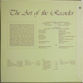 David Munrow: The Art of The Recorder 2LP box (Käyt)
