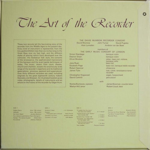 David Munrow: The Art of The Recorder 2LP box (Käyt)