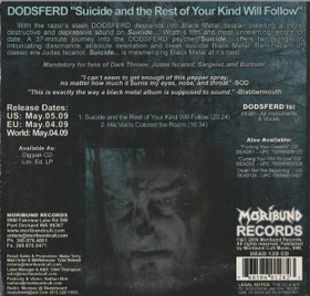 Dødsferd: Suicide And The Rest Of Your Kind Will Follow CD (Käyt)