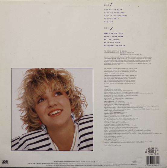Debbie Gibson: Out Of The Blue LP (Käyt)