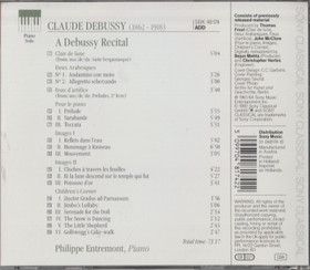 Debussy / Philippe Entremont: Piano Works CD (Käyt)