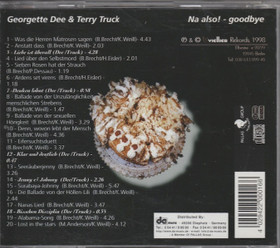 Georgette Dee & Terry Truck: Na Also! - Goodbye -Brecht - Live CD Käyt