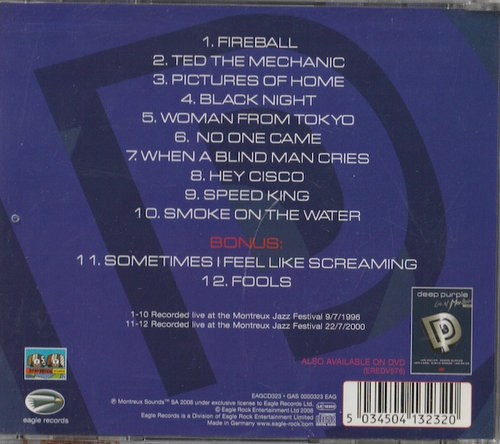 Deep Purple: Live At Montreux 1996 CD (Käyt)