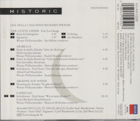 Lisa Della Casa Sings Richard Strauss CD (Käyt)