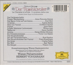 Richard Strauss /Herbert von Karajan: Der Rosenkavalier 4CD Box (Käyt)