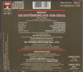 Mozart / Marshall / Beecham: Die Entführung Aus Dem Serail 2CD (Käyt)