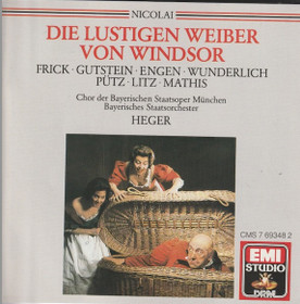 Otto Nicolai / Frick / Heger: Die Lustigen Weiber Von Windsor 2CD Käyt