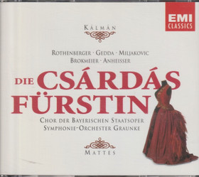 Kálmán / Rothenberger / Gedda / Mattes: Die Czárdásfürstin 2CD (Käyt)