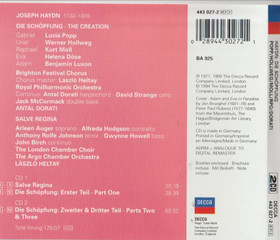 Haydn / Popp / Hollweg / Moll / RPO / Dorati: Die Schöpfung 2CD (Käyt)