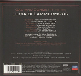 Donizetti / López-Cobos: Lucia Di Lammermoor 2CD (Käyt)