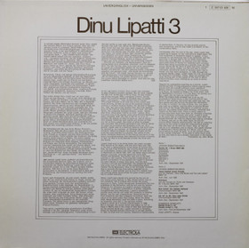 Dinu Lipatti / Bach / Domenico Scarlatti : Dinu Lipatti 3. LP (Käyt)