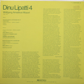 Dinu Lipatti 4: Mozart - Klavierkonzert Nr. 21 C-Dur LP (Käyt)