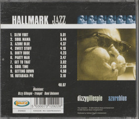 Dizzy Gillespie: Azure Blue CD (Käyt)