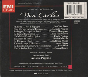Verdi / Alagna / Van Dam / Mattila /Pappano: Don Carlos 3CD Box (Käyt)
