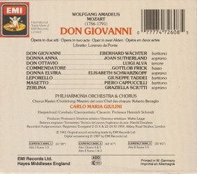 Mozart / Wächter / Sutherland / Giulini: Don Giovanni 3CD Box (Käyt)