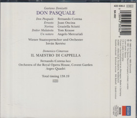 Donizetti / Corena /Sciutti /Krause / Kertesz: Don Pasquale 2CD (Käyt)