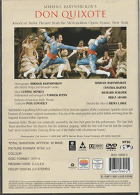 Mikhail Baryshnikov's Don Quixote DVD (Käyt)