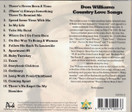 Don Williams: Country Love Songs CD (Käyt)