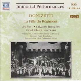 Donizetti / Pons / Petina / Papi: La Fille Du Régiment 2CD (Käyt)