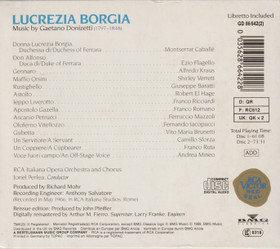 Donizetti / Caballe / Verrett / Perlea: Lucrezia Borgia 2CD (Käyt)