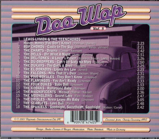 V/A: The Very Best Of Doo Wop Vol.5 (Käyt. CD)