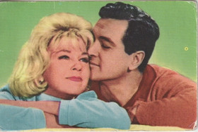 Suosikki-Jenkki keräilykortti N:o 62 -Doris Day / Rock Hudson. K3 Käyt