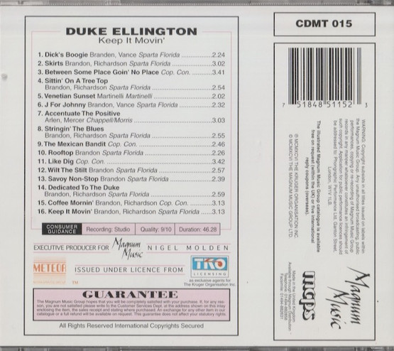Duke Ellington: Keep It Movin' CD (Käyt)